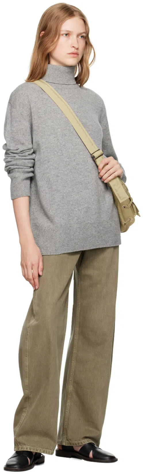 THE ROW Stepny Wool & Cashmere Knit Sweater In Grey