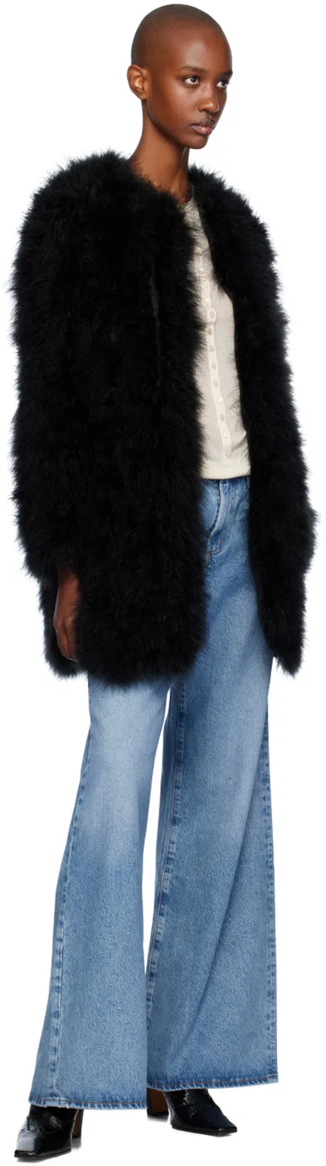 KHAITE Dallas Leather Ankle Boots In Black