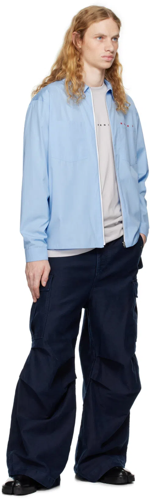 MAISON MARGIELA Black Leather Tabi Ankle Boots Men In Multi