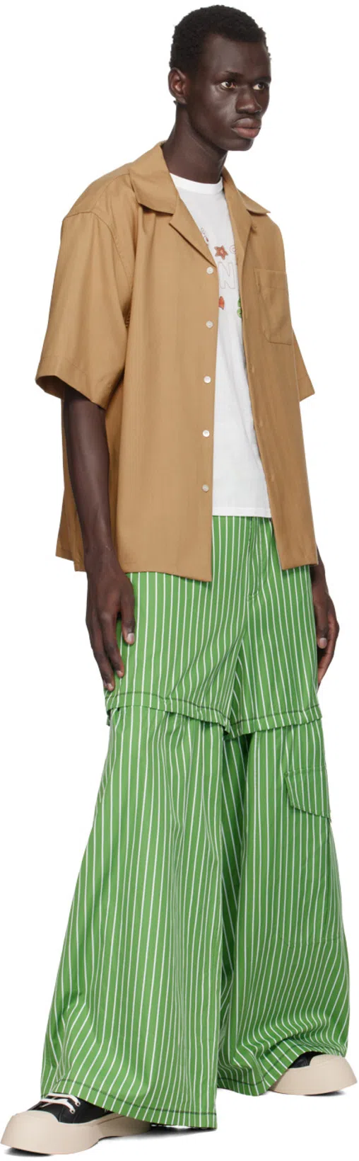 MARNI Black Nappa Leather Pablo Lace-up Sneakers