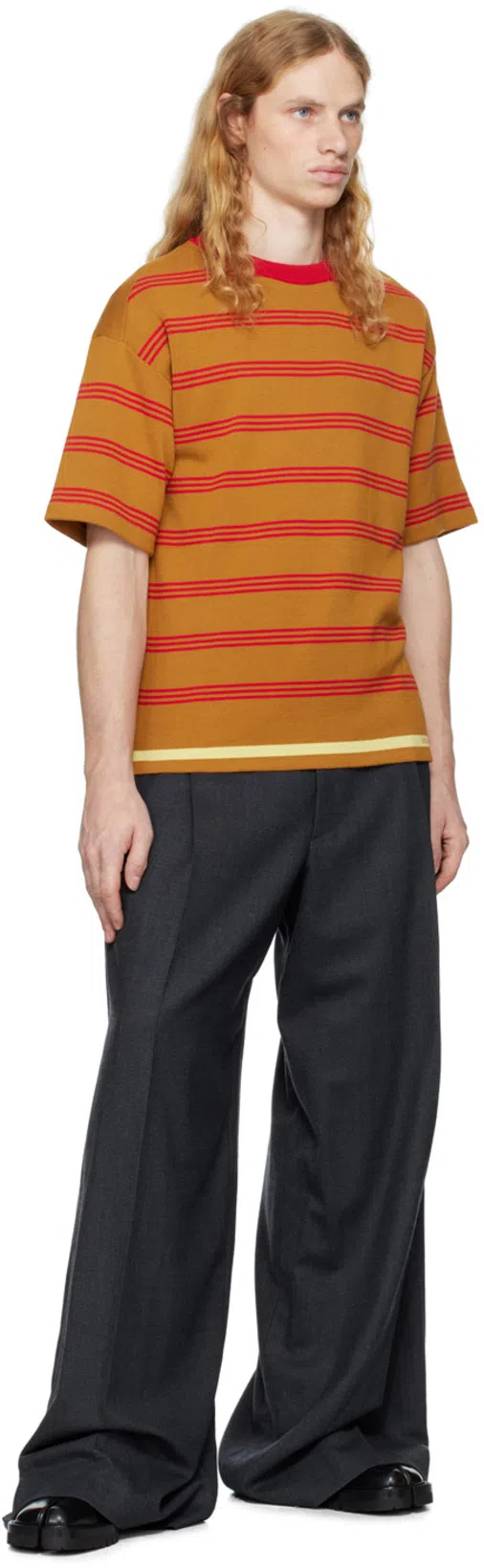 MAISON MARGIELA Black Leather Tabi Ankle Boots Men In Multi