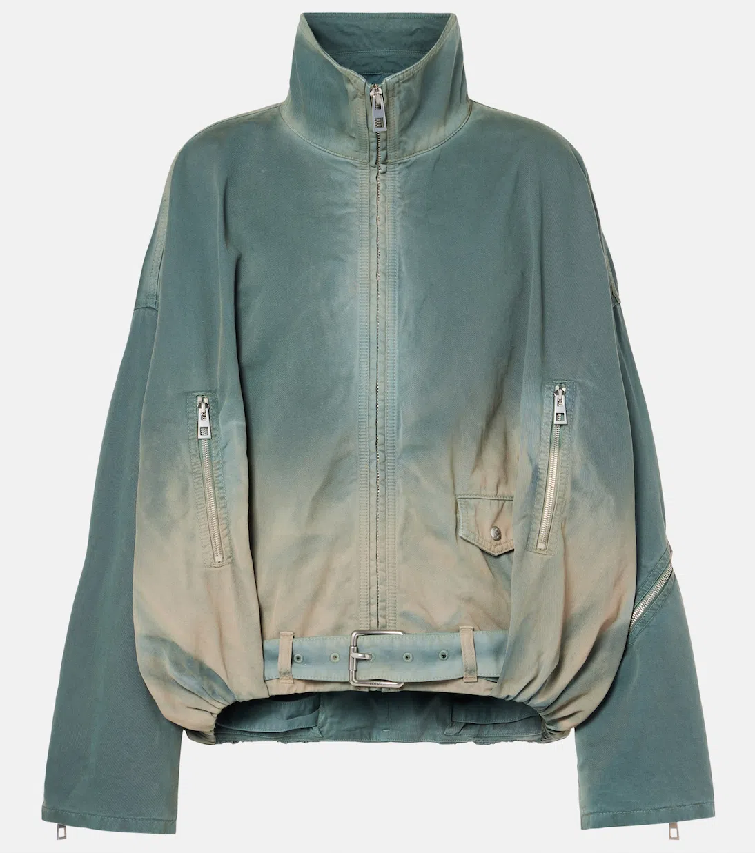 LOEWE Stretch Modal T-shirt Floral Pattern In Whitemulticolor