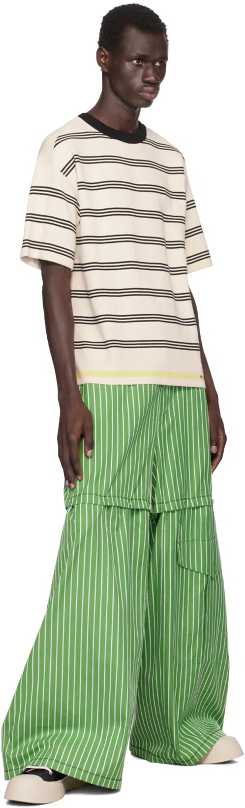 MARNI Black Nappa Leather Pablo Lace-up Sneakers