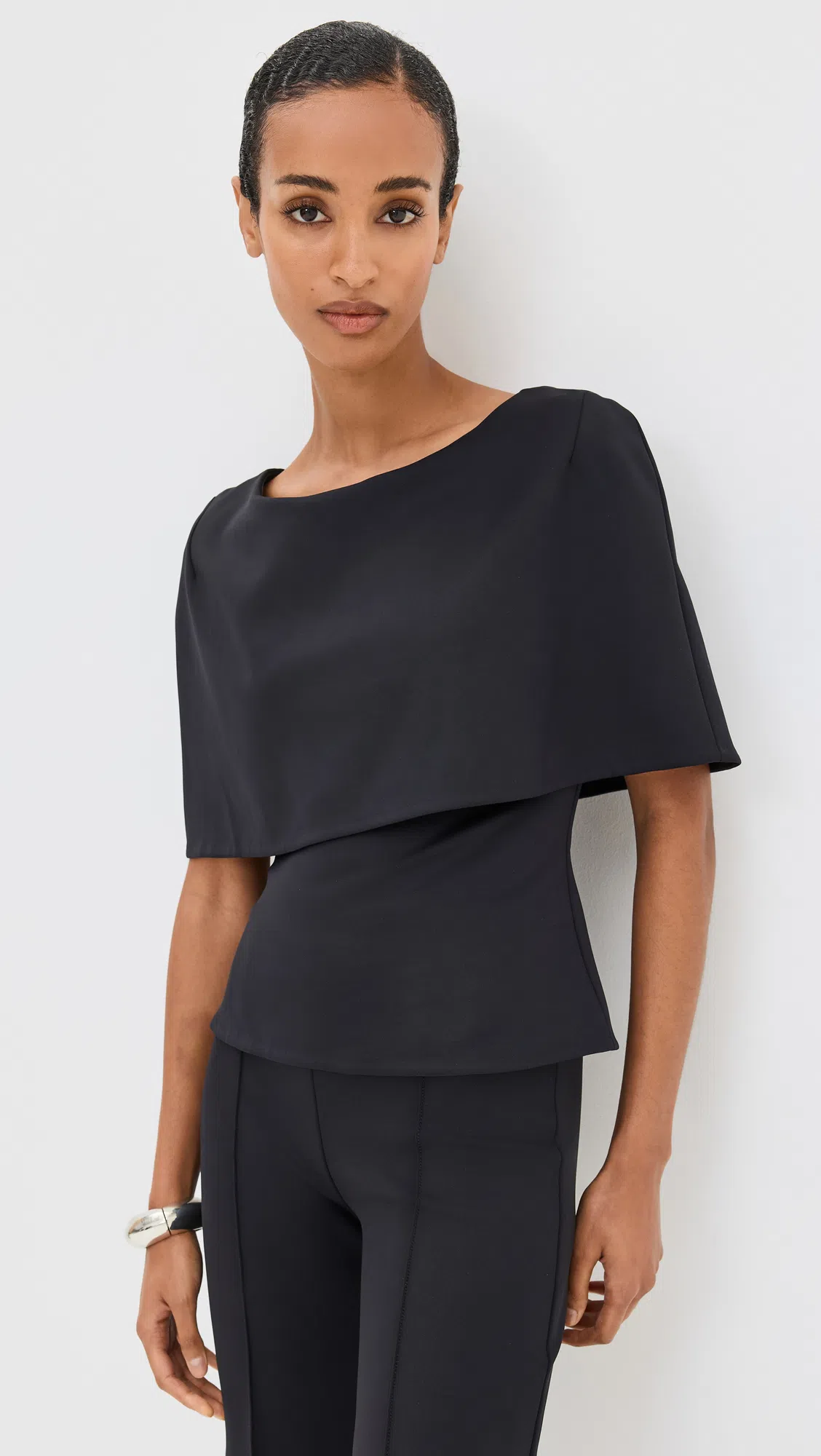 ROSETTA GETTY Pintucked Pants In Black