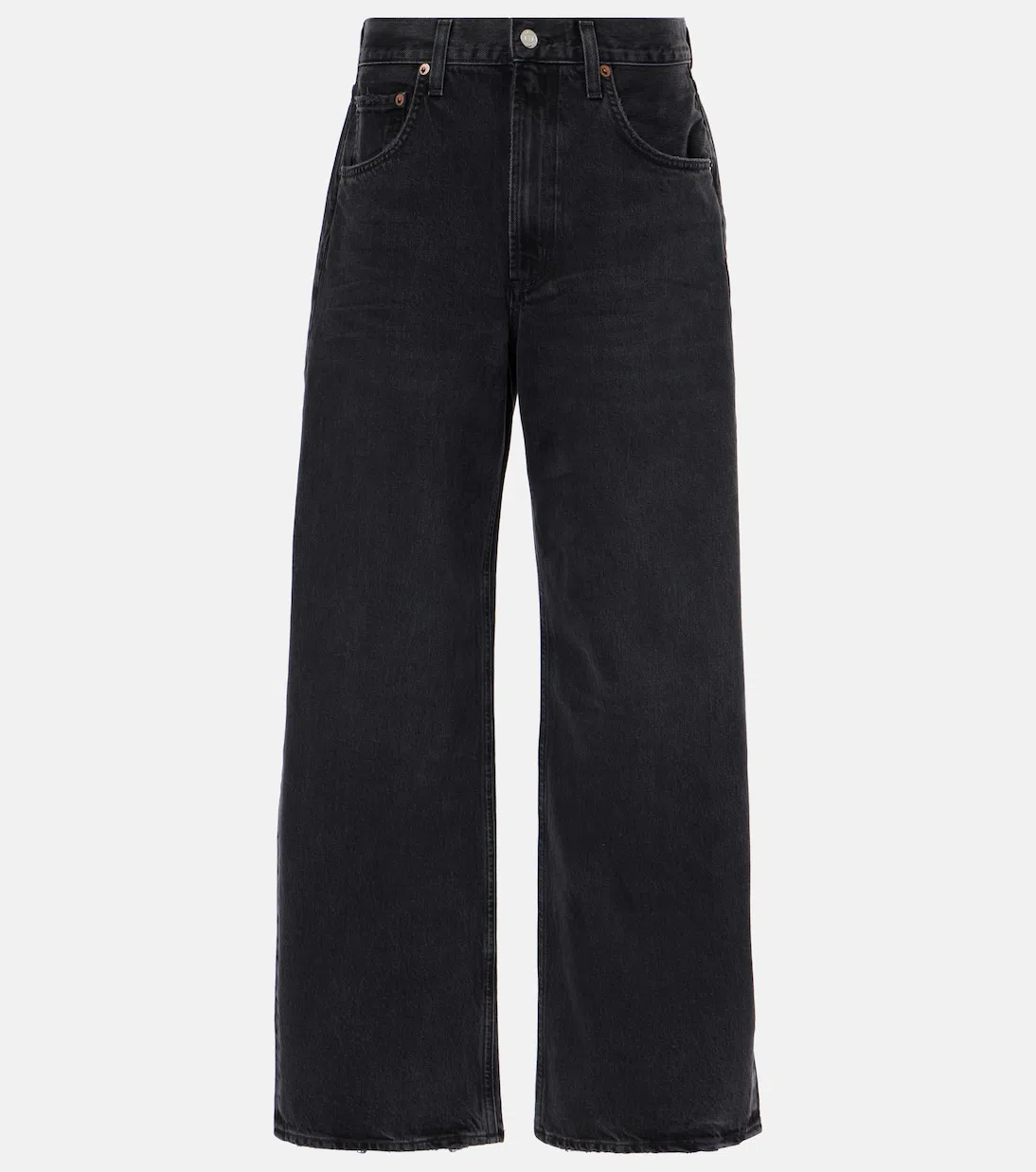 AGOLDE Denim Pants In Black Tar