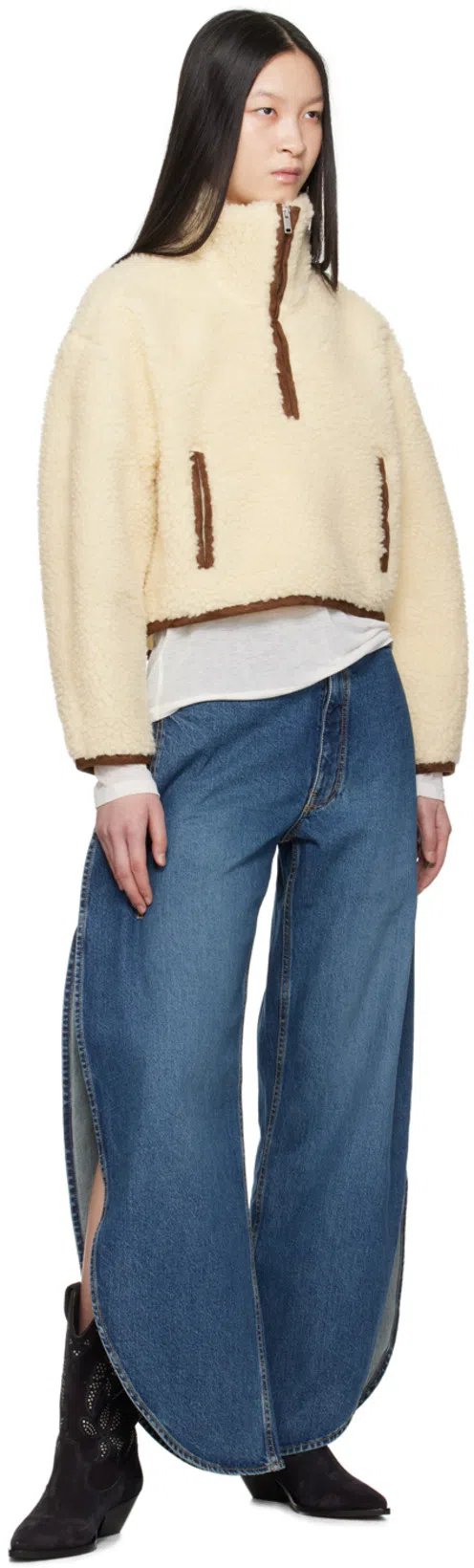 ISABEL MARANT Duerto Texan Boots With In Blue