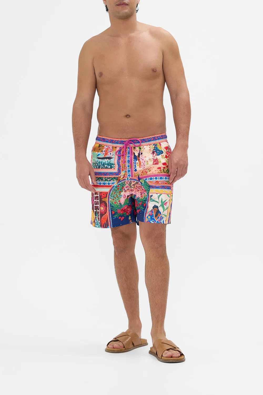CAMILLA Mid Length Boardshort Midnight Muses In Multi