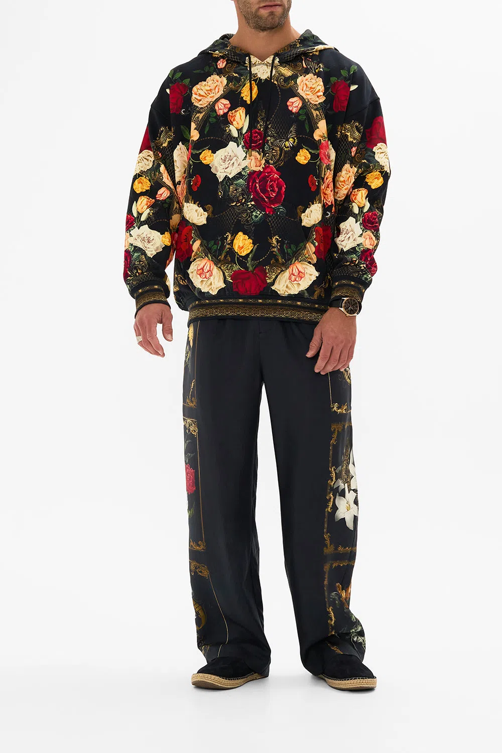 CAMILLA Cropped Zip Through Jacket Magic In The Manuscripts In Black