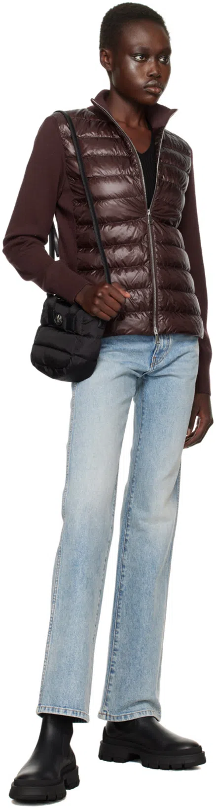 MONCLER Borsa A Mano Caradoc Mini In Tessuto Nero Donna In Black