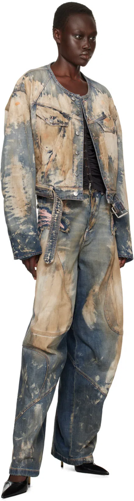 ACNE STUDIOS Hook-fastening Ruched Blouse In Black