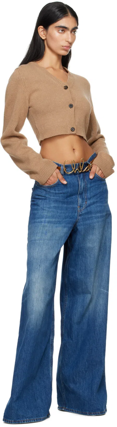 CHLOÉ Jeannette Wedge Clogs In Brown