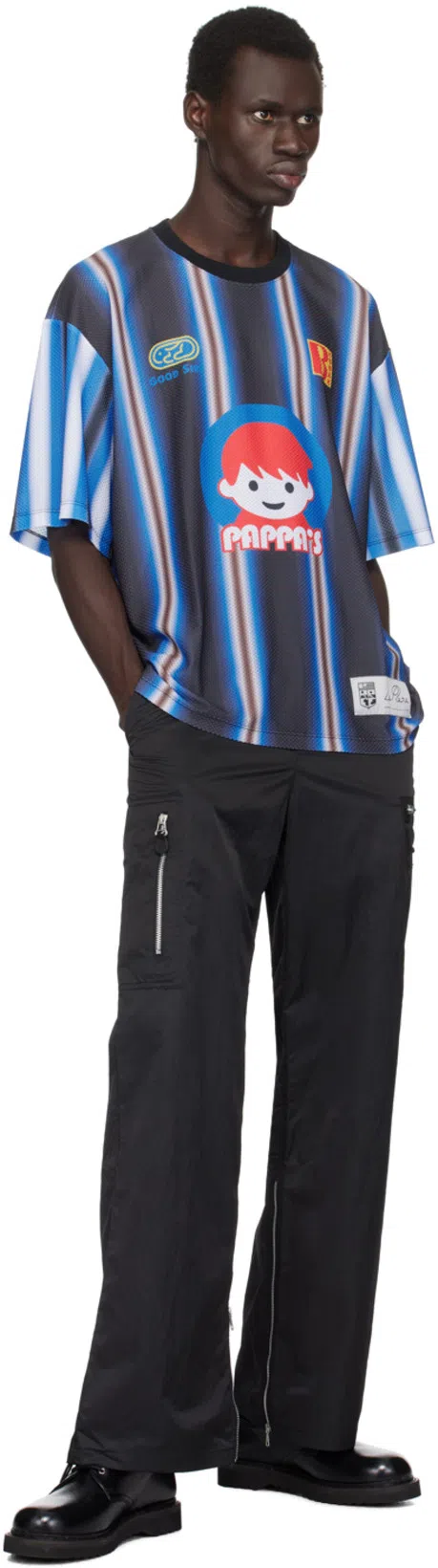 LE PERE Black Lpfc Mesh T-shirt