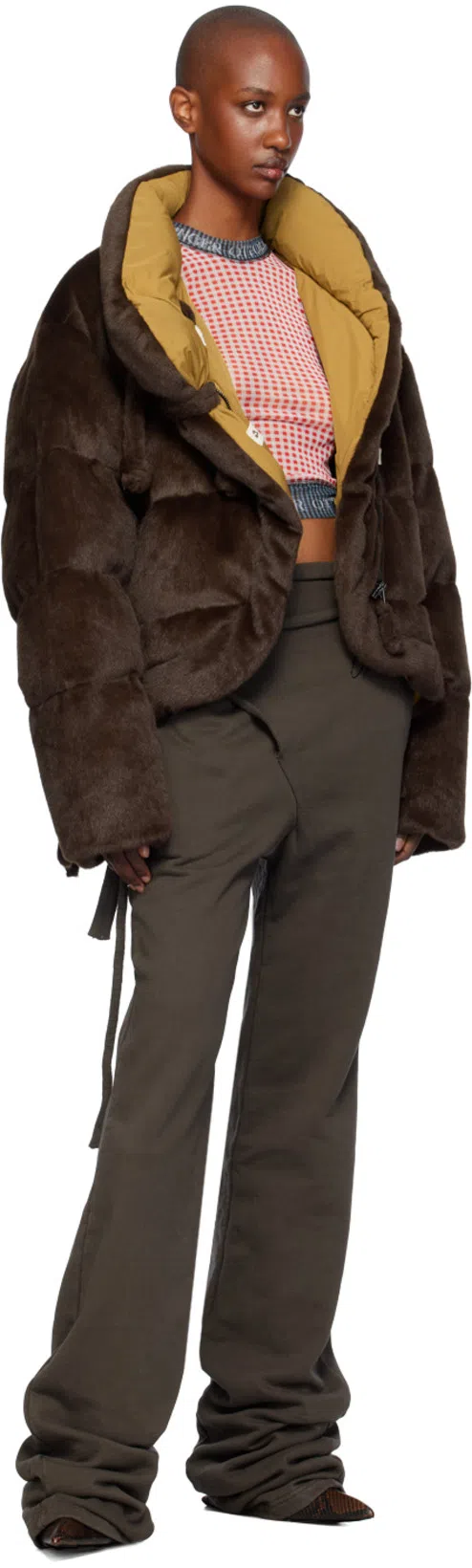 OTTOLINGER Red Check T-shirt In Gingham Print