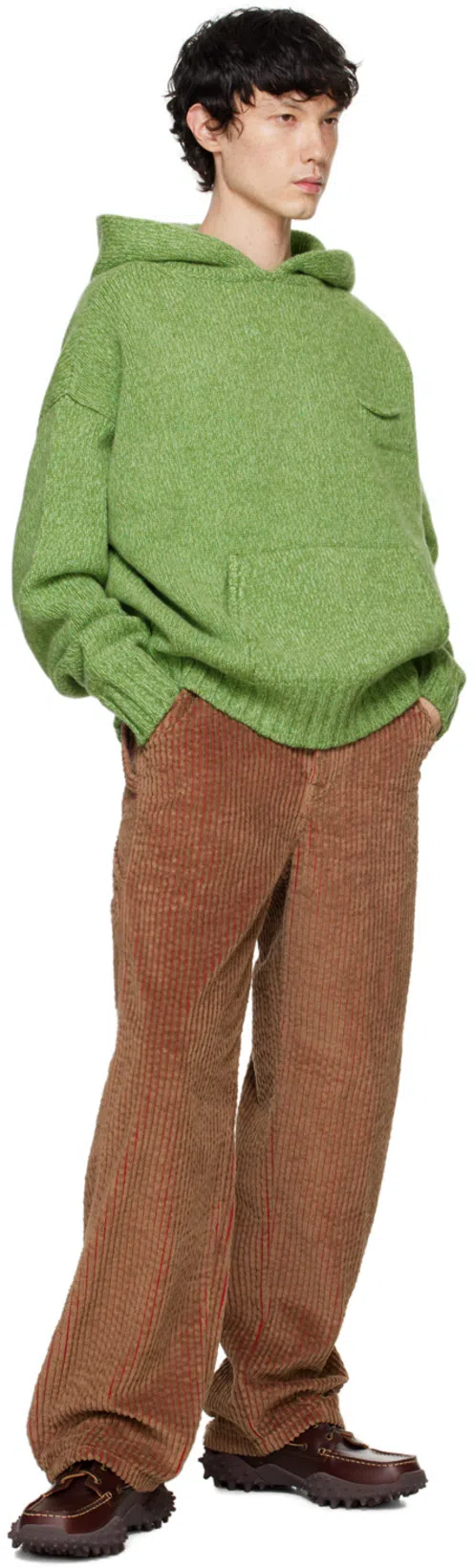 LE PERE Brown Straight-leg Trousers In Scotch Brown