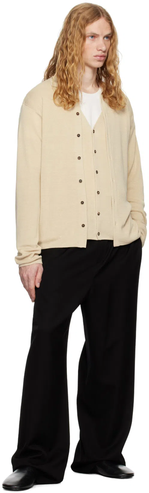 THE ROW Beige Lorde Cardigan In Ecr Ecru