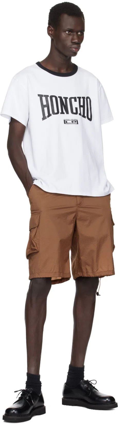 LE PERE White 'honcho' Ringer T-shirt In Astral White