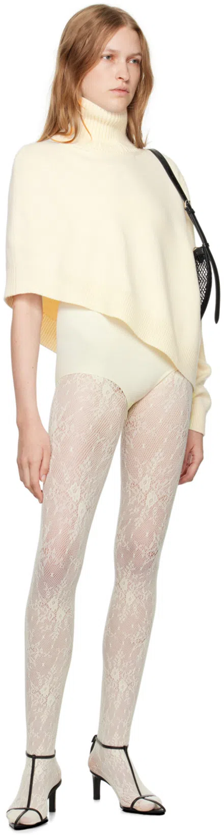 SWEDISH STOCKINGS Beige Barbro Rib Bodysuit In Ivory