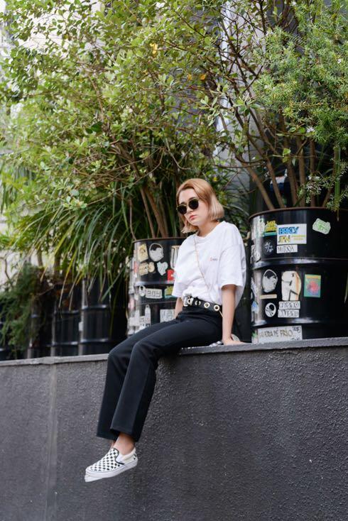 VANS Women's Classic Checkerboard Slip-on Sneaker In Black/off White, Women's At Urban Outfitters