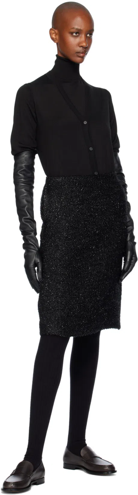 THE ROW Black Harrell Vest In Blk Black