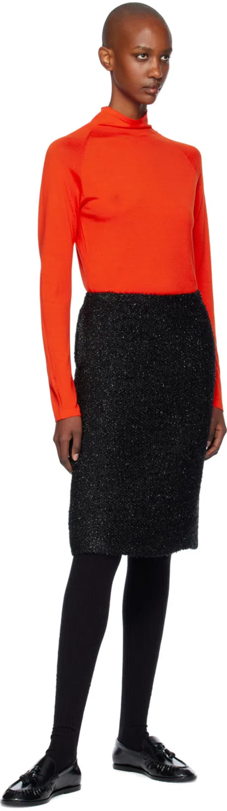 THE ROW Red Honna Turtleneck In Ftk Firetruck