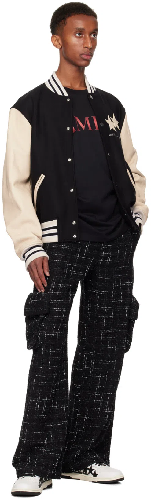 AMIRI Black T-shirt With Logo Lettering Print