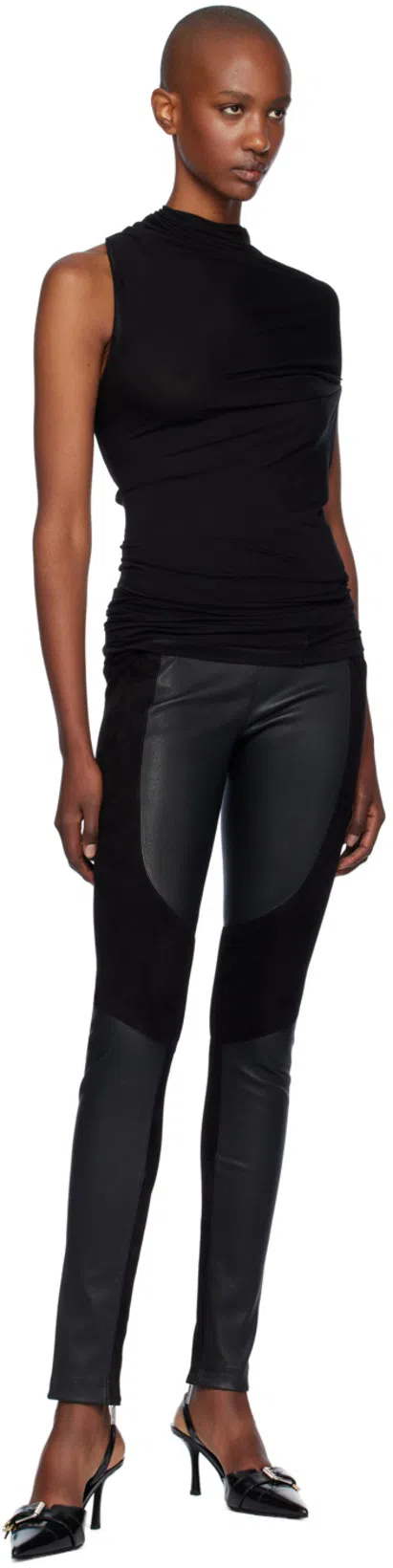 HELMUT LANG Sleeveless Wind Top In Black