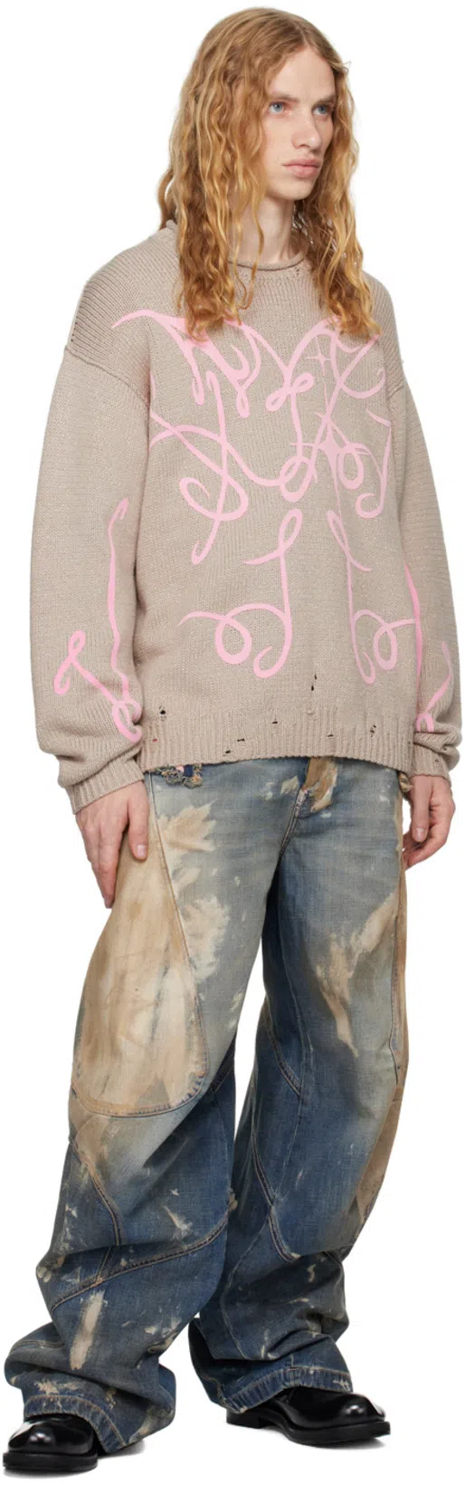 ACNE STUDIOS Blue Loose-fit Jeans In Mid Blue