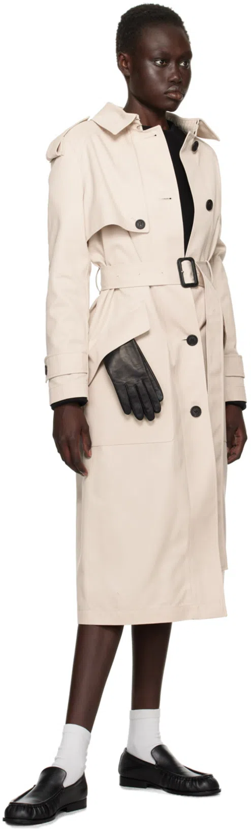 RIER Black Walker Midi Dress