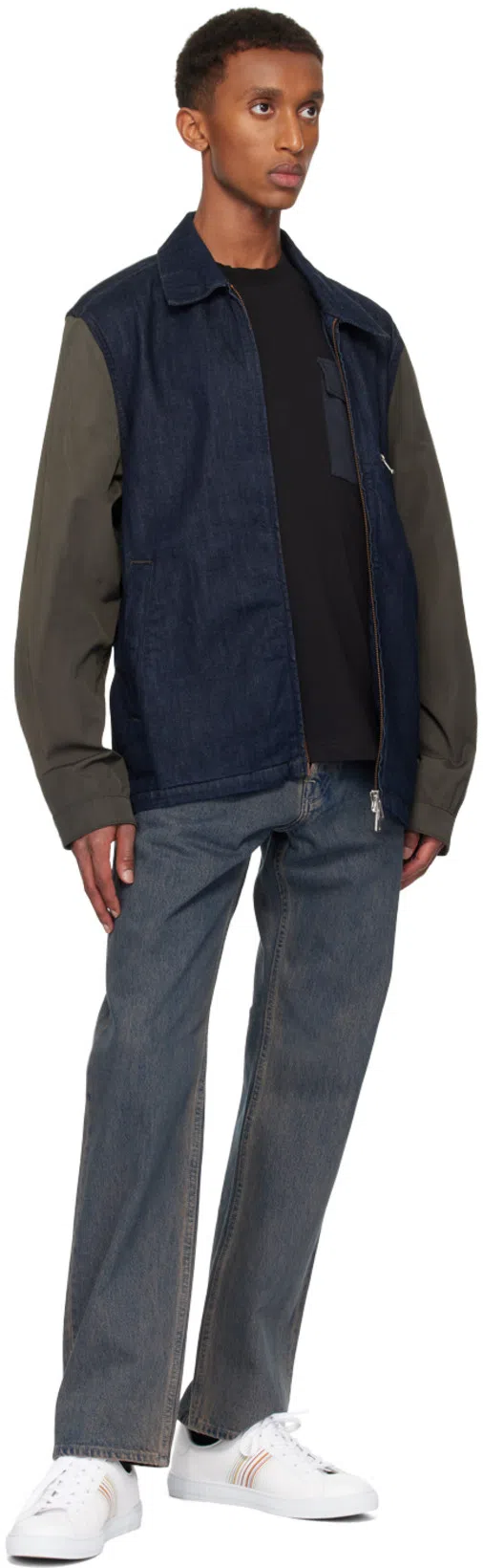 PAUL SMITH Hansen Sneakers With Multicolor Stripe Detail In White