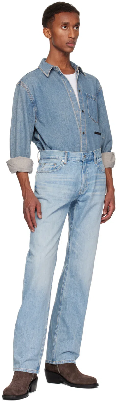 HELMUT LANG New York Bridge Postcard T-shirt In White