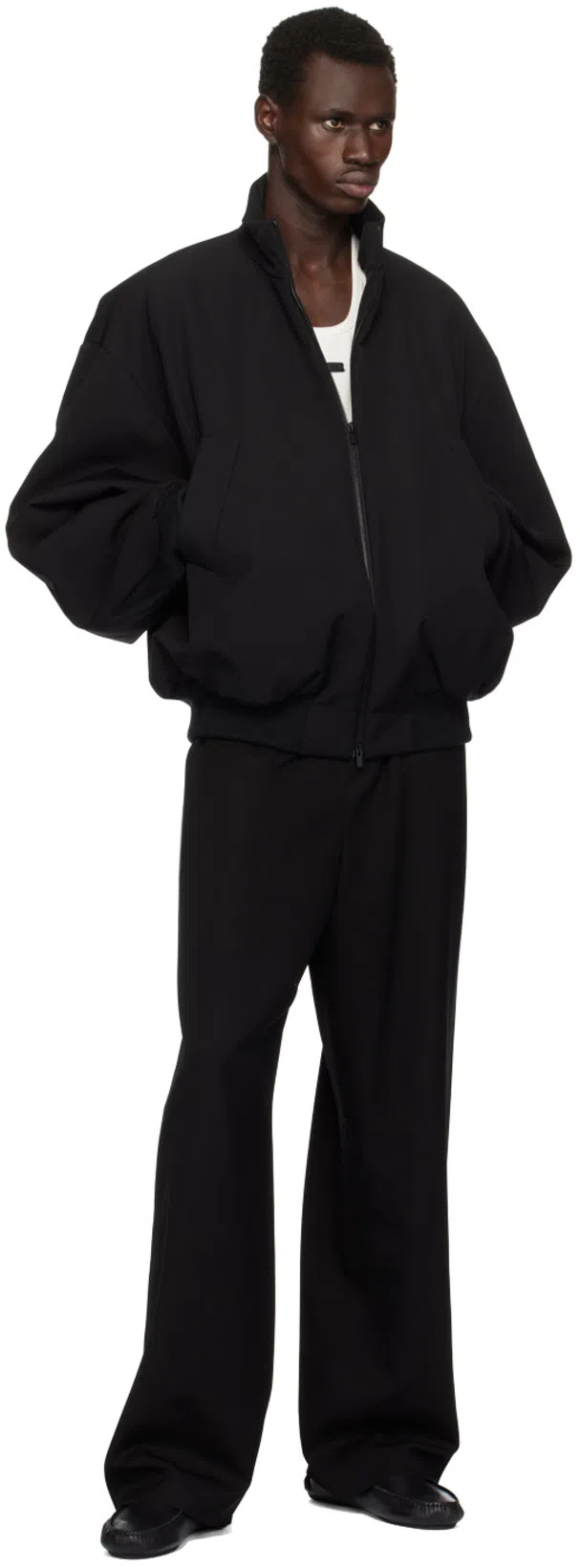 FEAR OF GOD Black Zipped Jacket