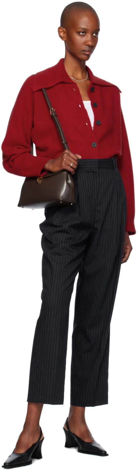 TOTÊME Straight Cropped Jeans In Black