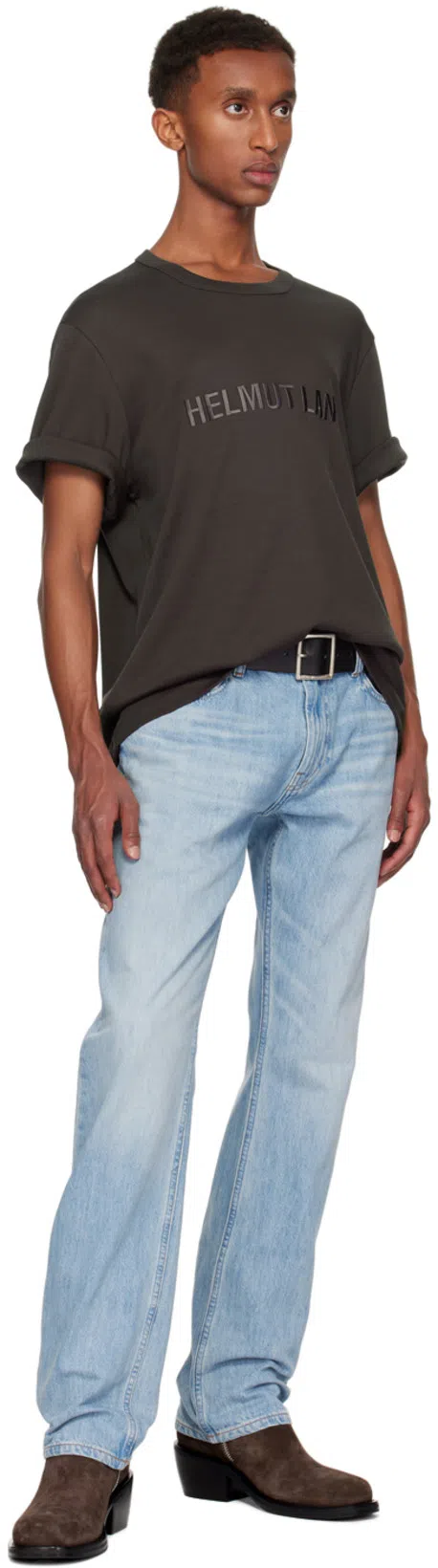 HELMUT LANG T-shirt With Logo In Black