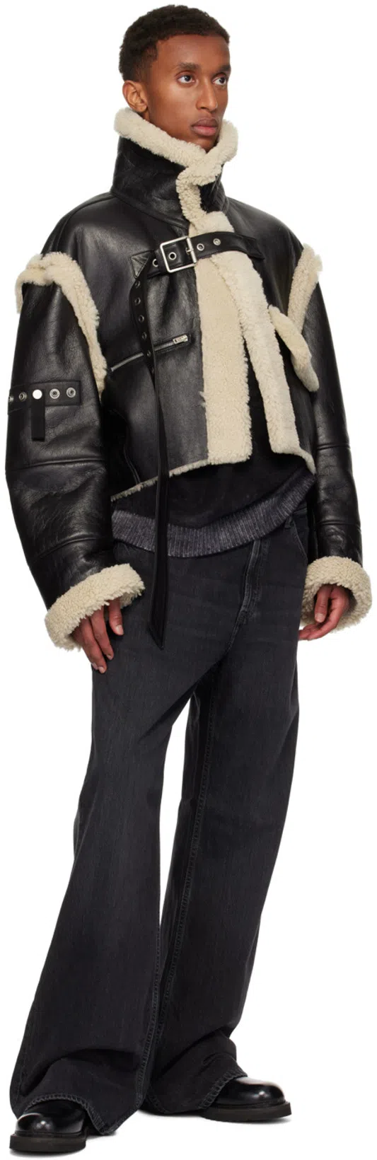 ACNE STUDIOS Karpo Vintage Wool Blend Sweater In Black