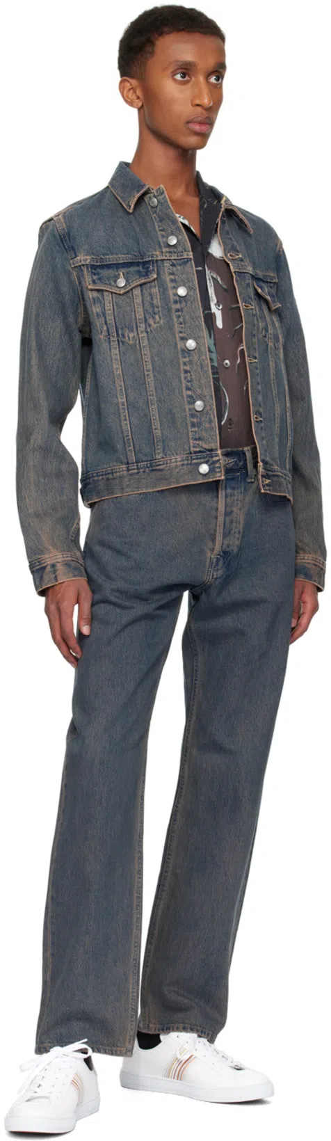 PAUL SMITH Hansen Sneakers With Multicolor Stripe Detail In White