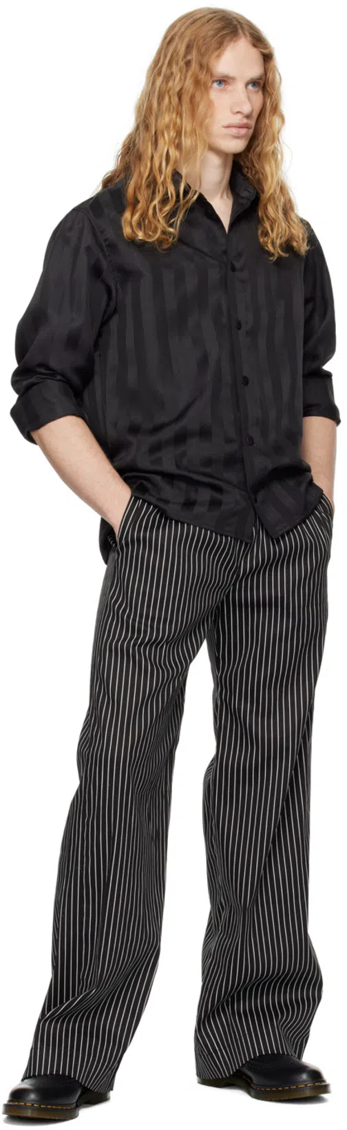 DR. MARTENS Man Lace-up Shoes Black Size 11 Leather