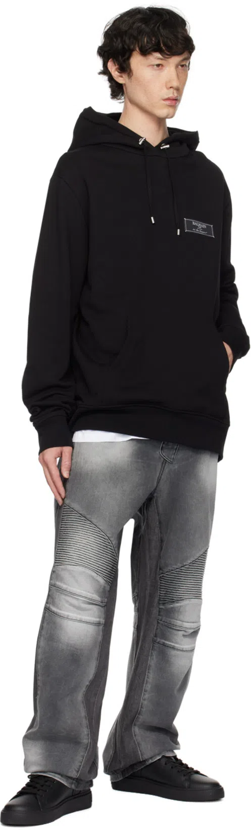 BALMAIN Capp Sweat. Logo In Black