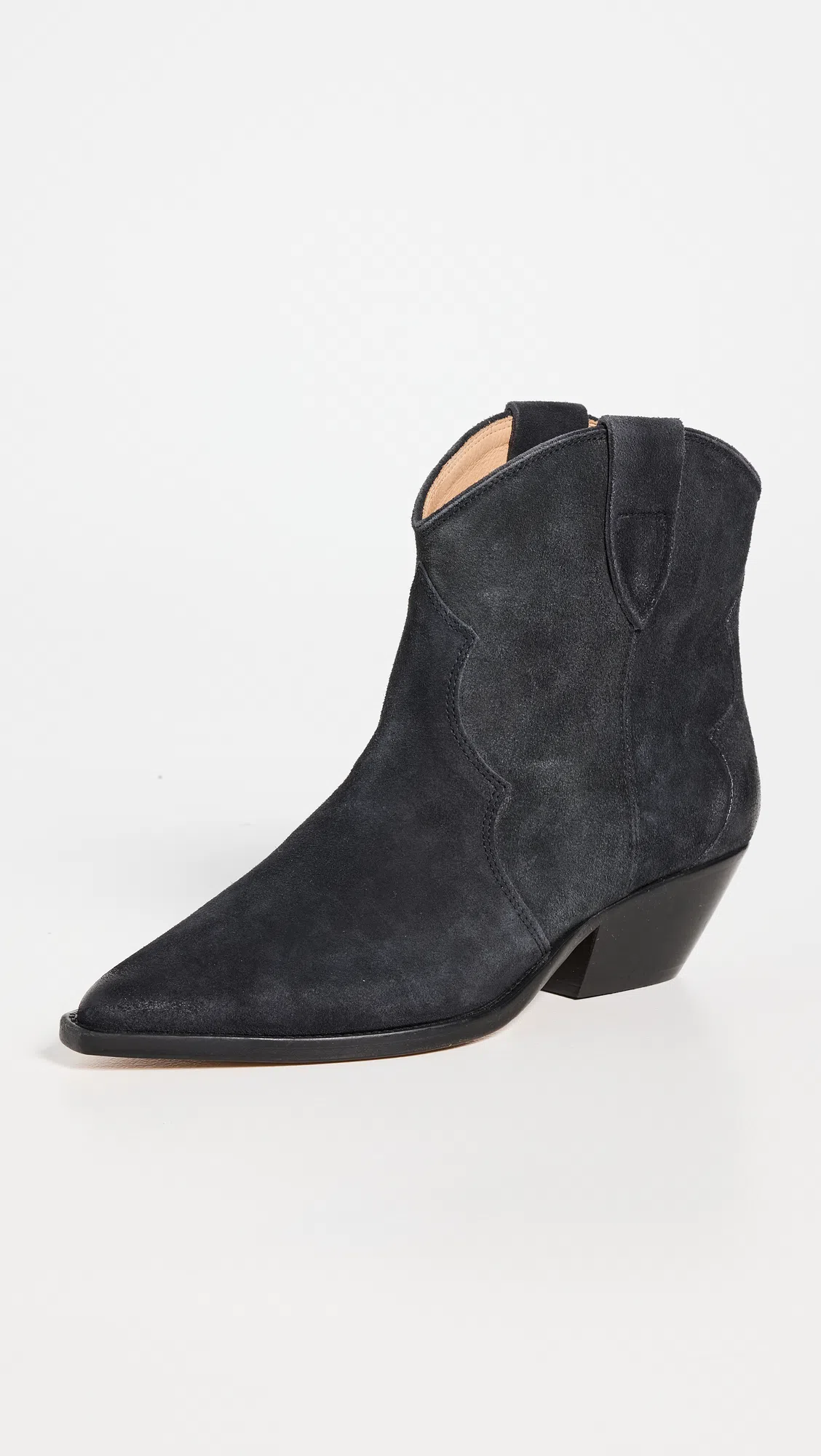 ISABEL MARANT Gray Dewina Ankle Boots In Black