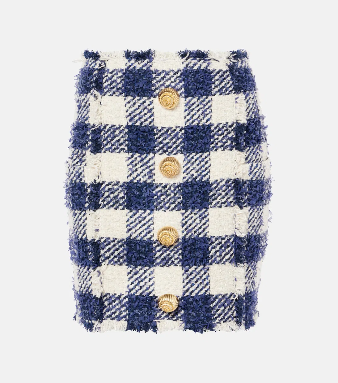 BALMAIN Rib Knit Viscose Sweater In White