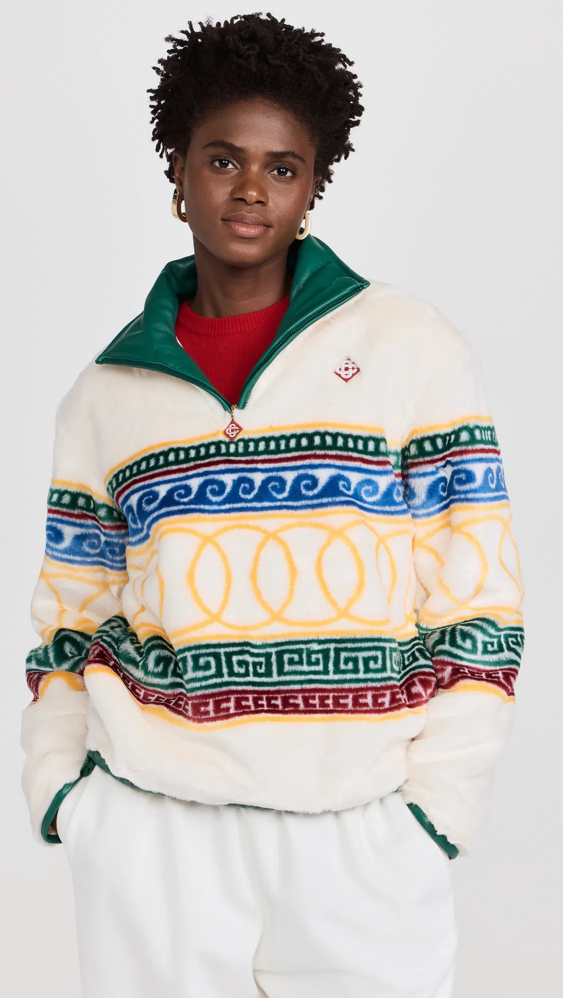 STONEY CLOVER LANE Clear Curved Crossbody Bag In Clear/green