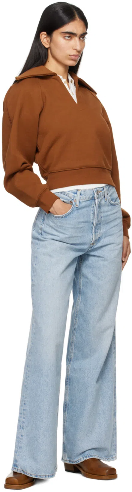 AGOLDE Ren High Waist Wide Leg Pants In Encounter