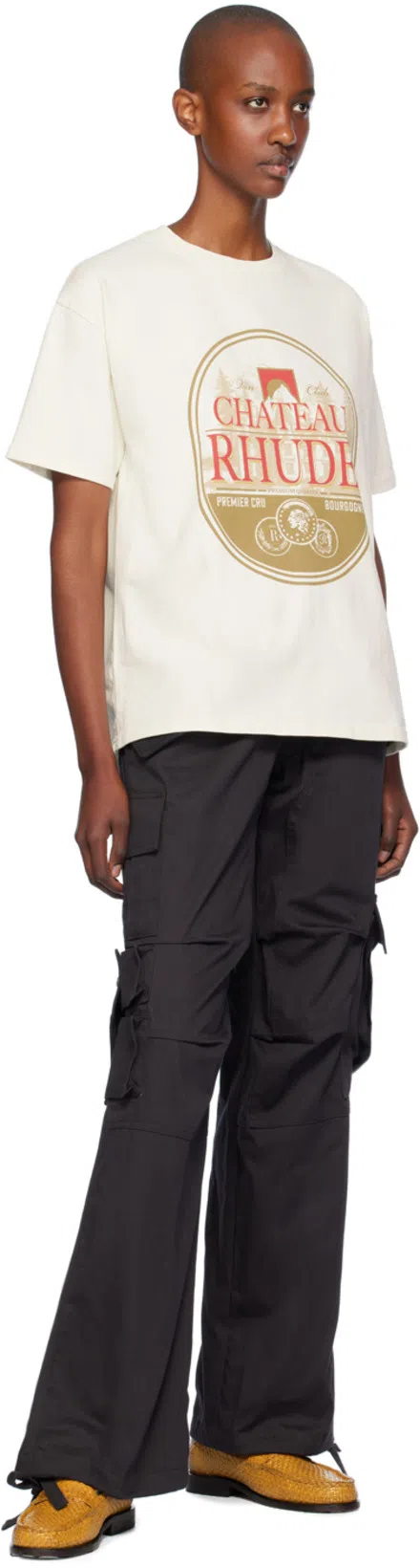 RHUDE Black Ceremonia Cargo Pants In 0015 Black