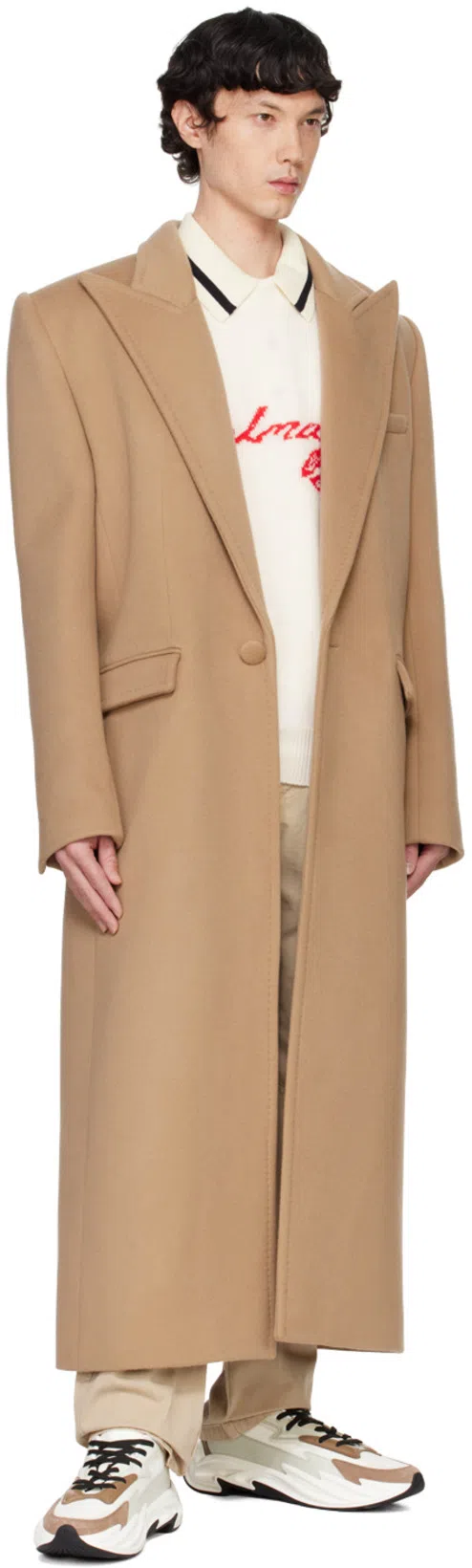 BALMAIN Logo Signature Embroidered Polo T-shirt In White