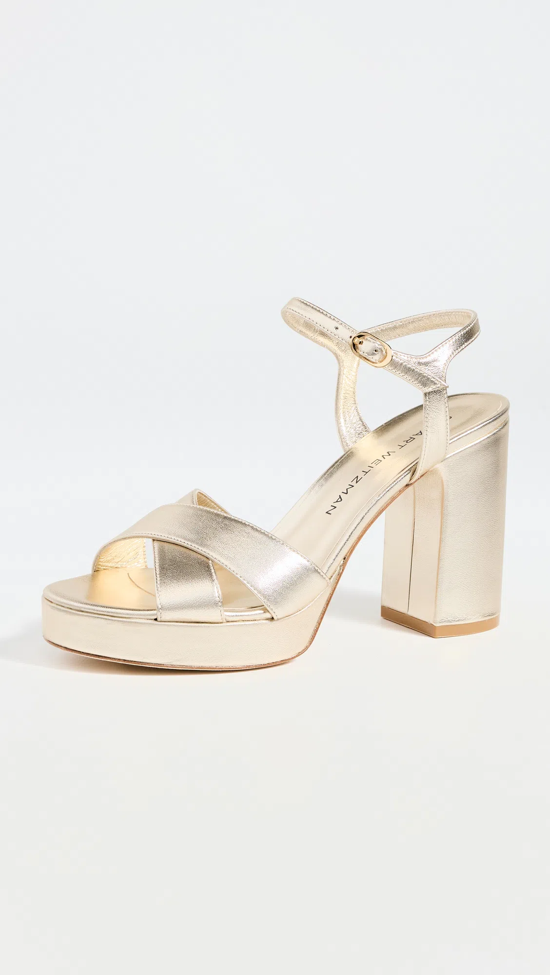 STUART WEITZMAN Ivona In Platino Gold