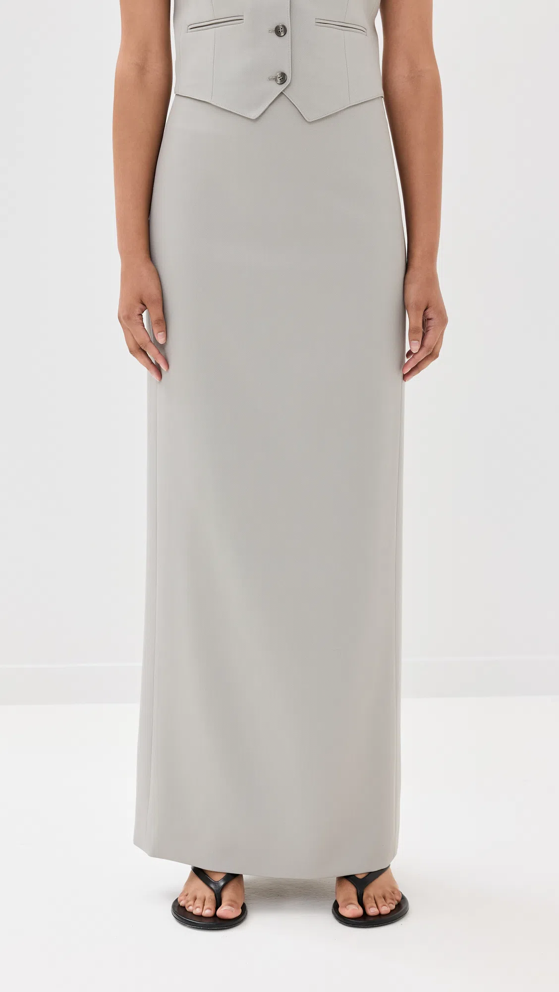 RECTO Gray Bold Rib Sweater In Melange Grey