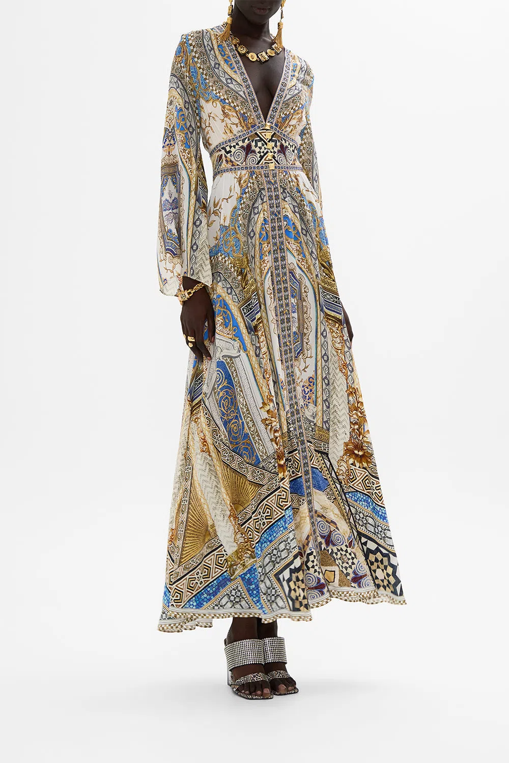 CAMILLA Kimono Sleeve Dress With Shirring Detail Make Me Your Mosaic