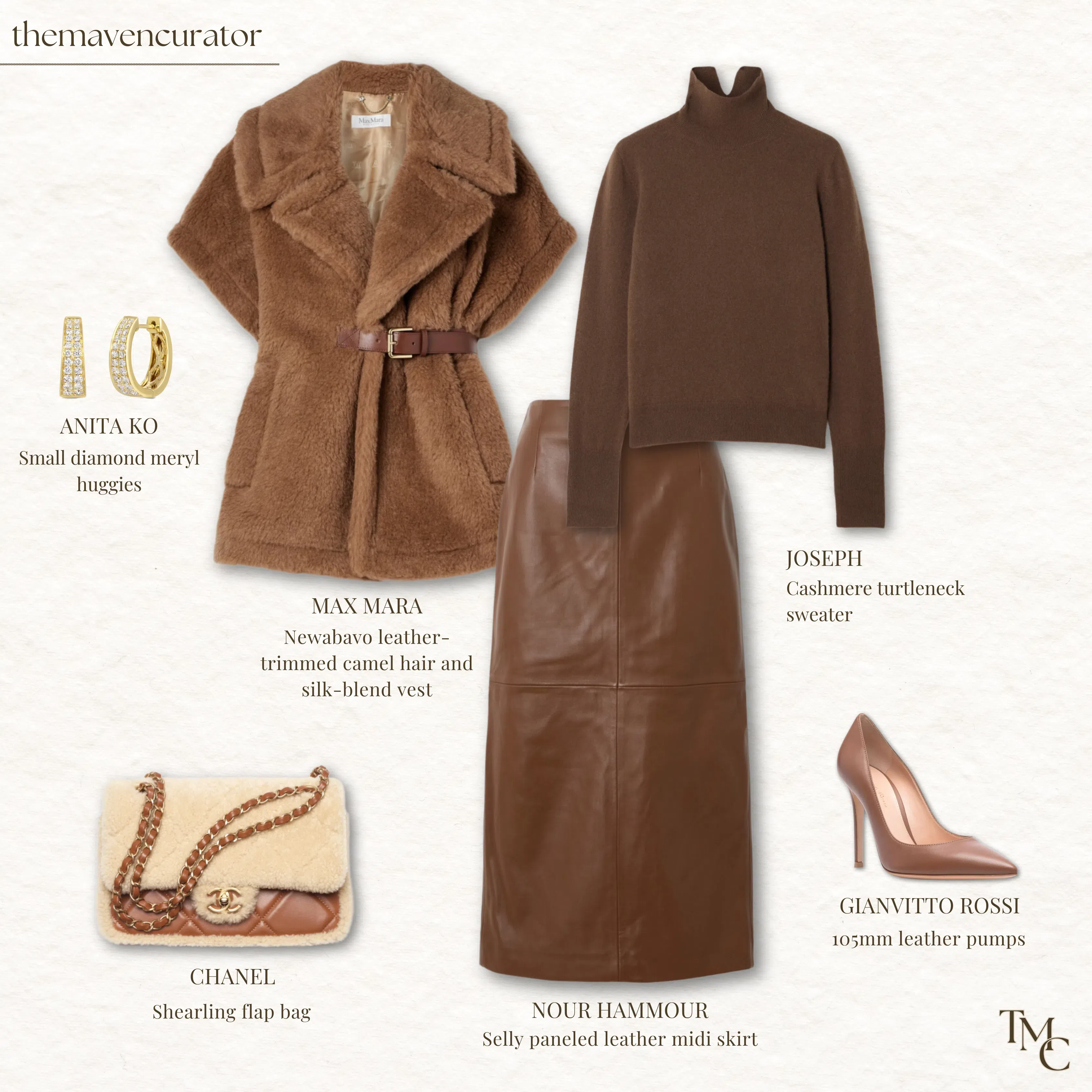 MAX MARA Lanos 04 Alpava And Cashmere Cape With Belt In Beige