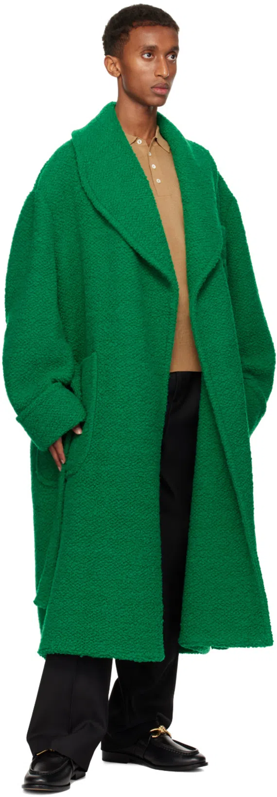 BOTTEGA VENETA Astaire Crinkled Leather Loafers In Black