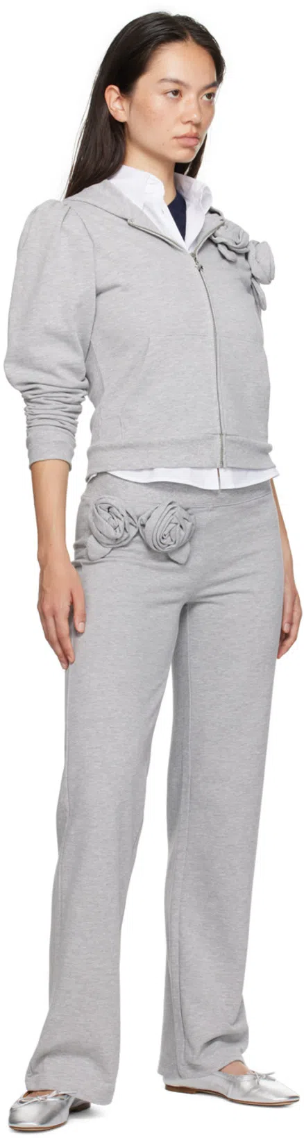 SCHUTZ Vanessa Leather Flat In Silver