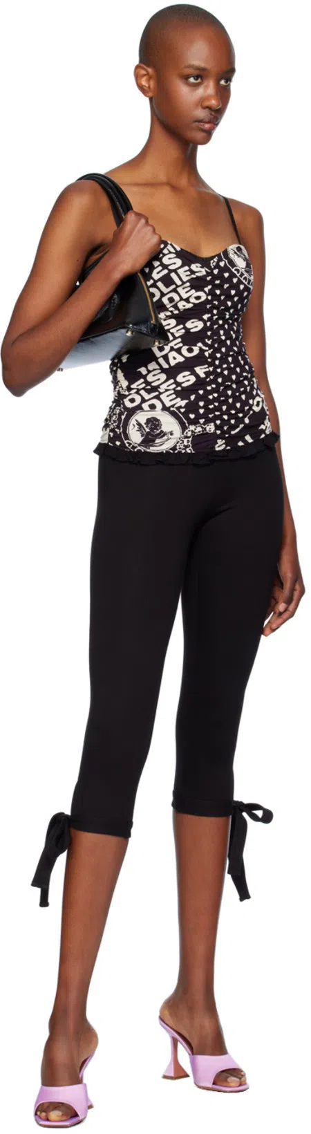 AMINA MUADDI Purple Lupita Slipper Heeled Sandals In Violet